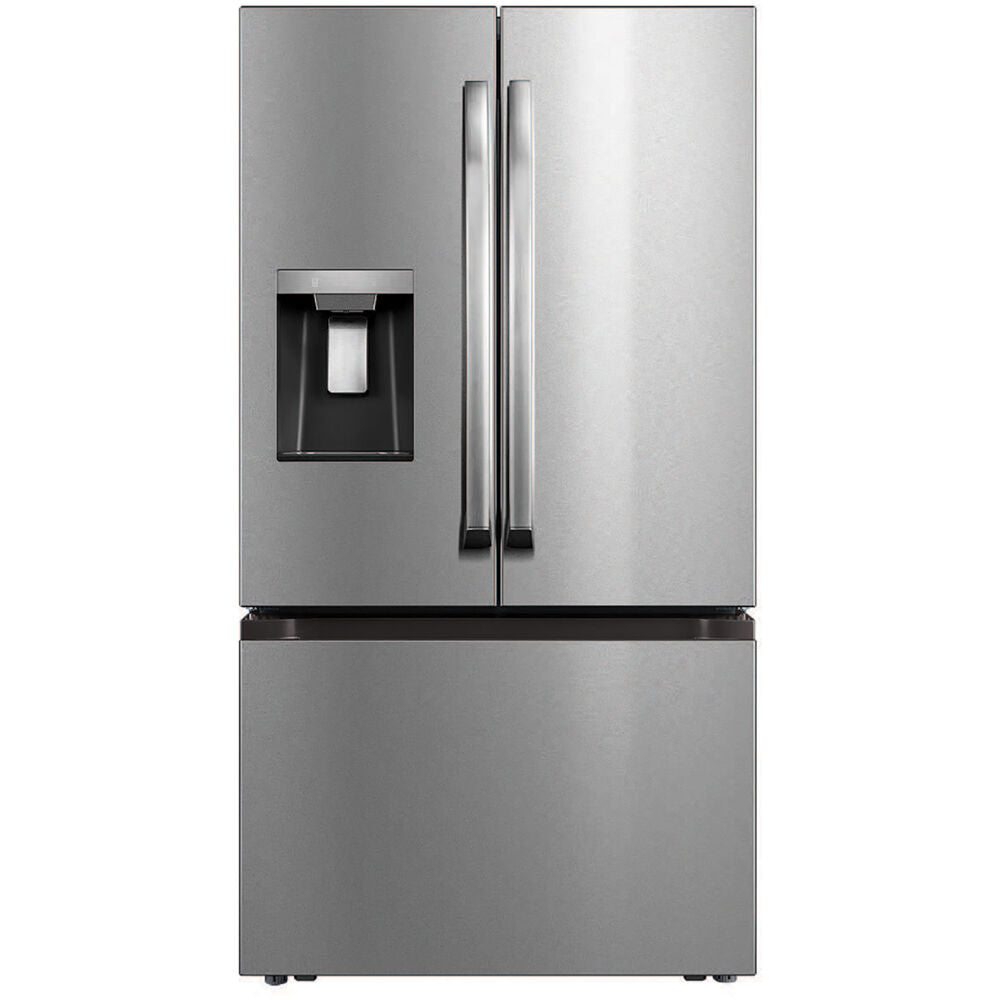 Midea 29 CuFt French Door, Ice and Water Dispenser, WiFi, Stainless Steel