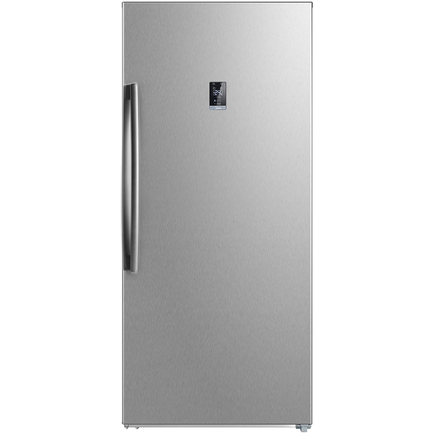 Midea 17 CuFt Upright Freezer, Convertible Stainless Steel