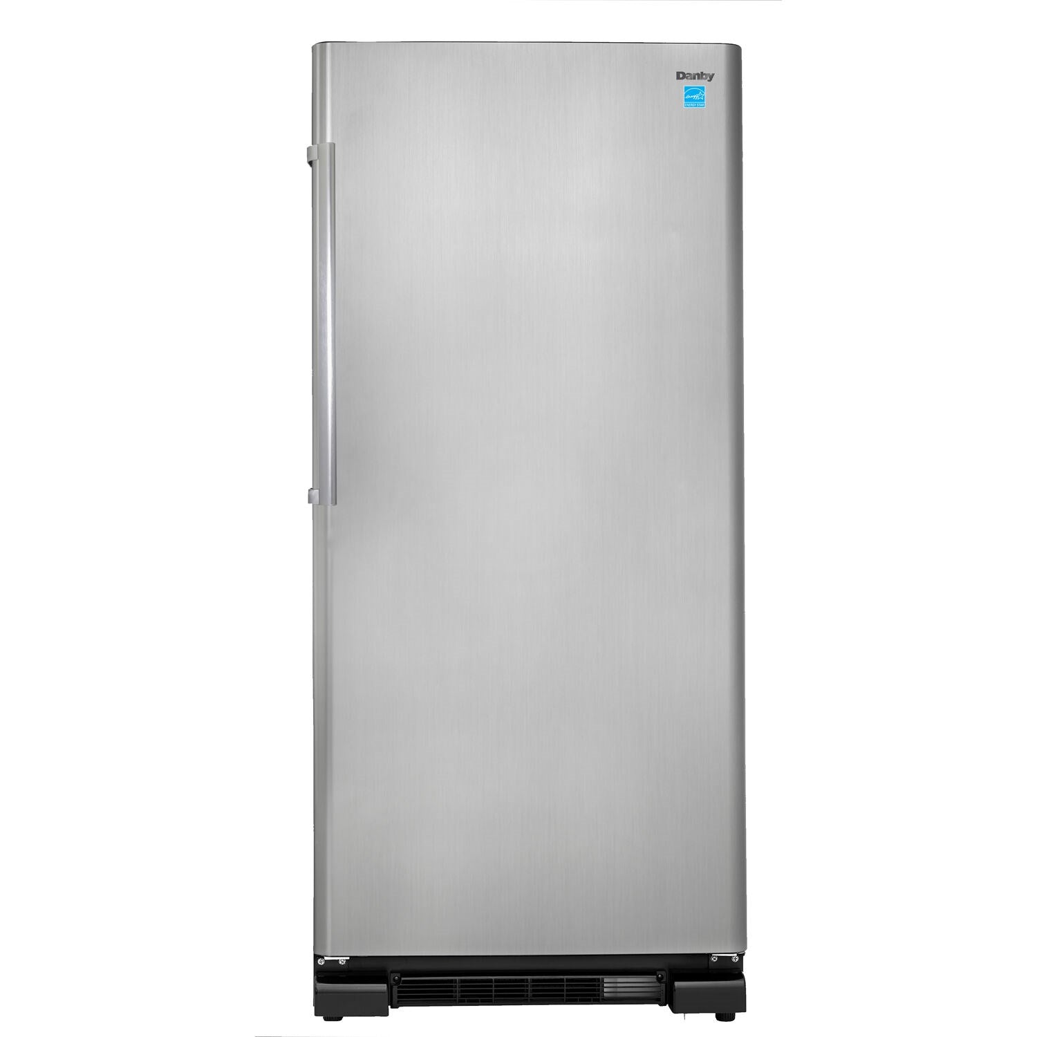 Danby 17 CuFt Apartment-Size Refrigerator, Two See-Thru Crispers, ESTAR  Black/Stainless Steel