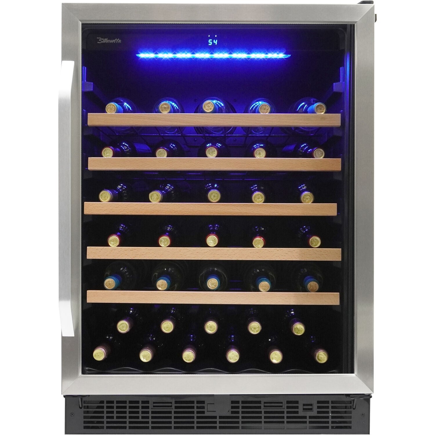 Danby 50 Bottle Wine Cooler, Capacitive Touch Controls, Pro Style Handle Stainless Steel