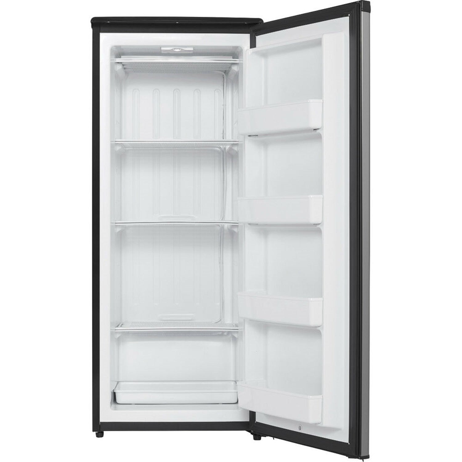 Danby 8.5 CuFt Upright Freezer, Manual Defrost, ESTAR, 5-Year Warranty Stainless Steel