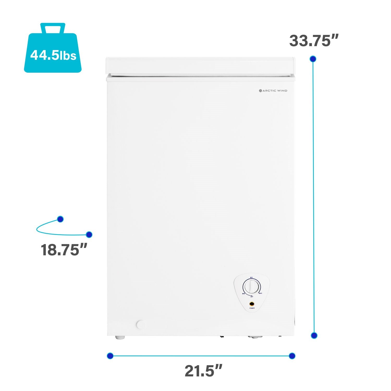 Arctic Wind 3.4 CuFt Chest Freezer White