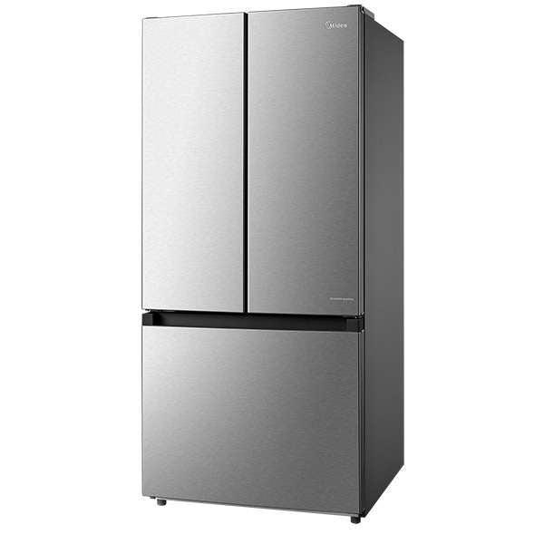 Midea 18 CuFt French Door Refrigerator, 30", Non-Dispense Stainless Steel