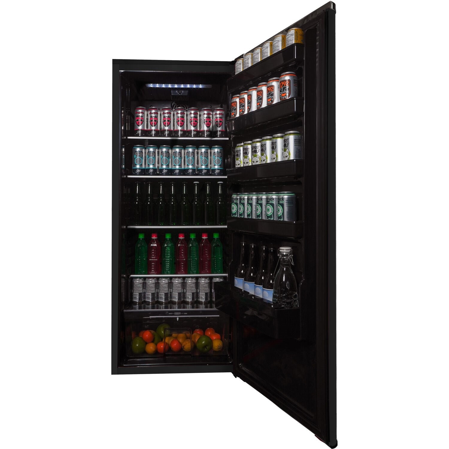 Danby 11 CuFt All Refrigerator, All Black Interior, Automatic Defrost, Midnight Metallic Black