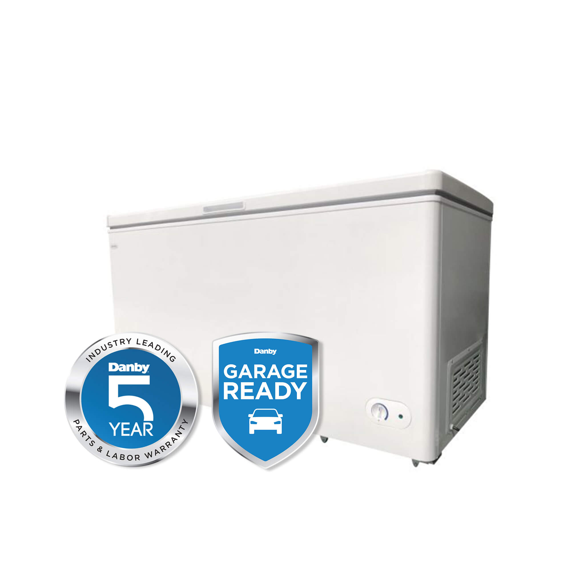 Danby 14.5 CuFt Chest Freezer, 2 Baskets, Up Front Temperature Control White