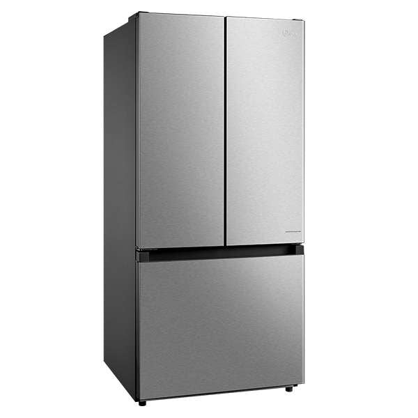 Midea 18 CuFt French Door Refrigerator, 30", Non-Dispense Stainless Steel