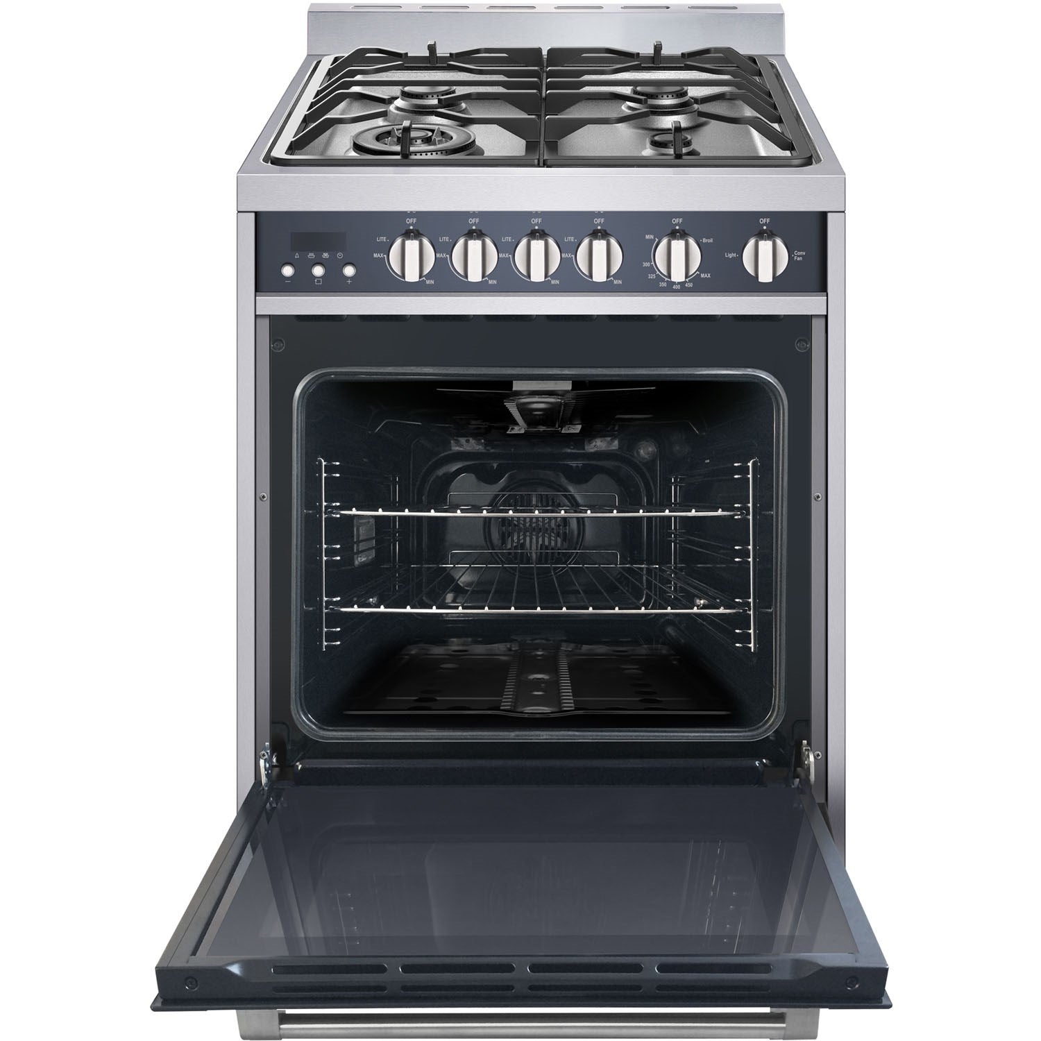 Magic Chef 24" Gas Freestanding Range, Convection Oven Stainless Steel